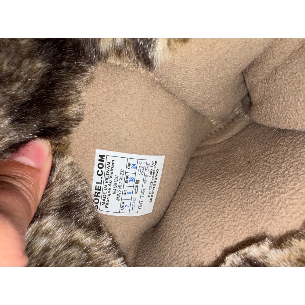 Sorel Tofino II Tan Brown Faux Fur Trim Winter Snow Boots Womens 7 NL2194-237 - Picture 6 of 6
